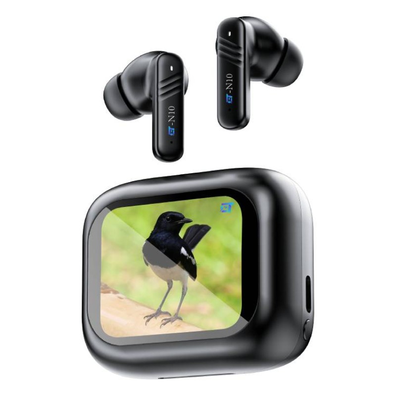 ET-N10 ANC Digital Display Earbuds Review ,ET Earbuds Support active noise cancelation ANC