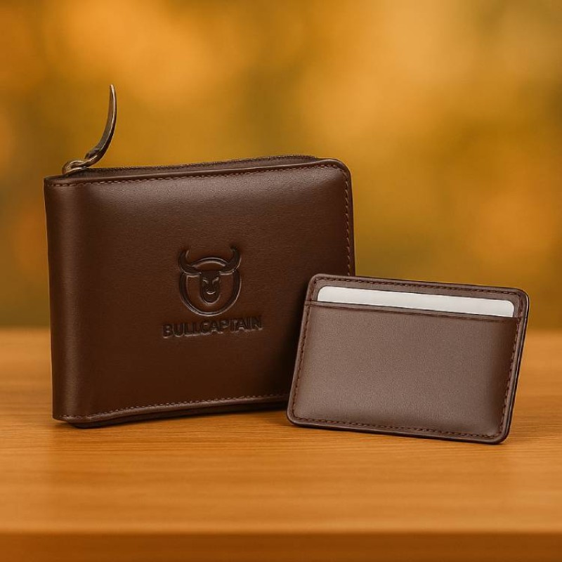 Bullcaptain & Maisha Leather Premium Leather Zipper Wallet – A Perfect Blend of Style, Security, and Durability