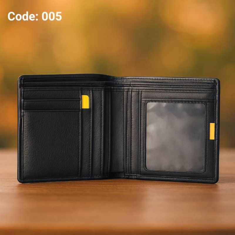 Woodland Premium Genuine Cow Leather Men’s Slim Bifold Wallet – 13 Card Slots & Secure Money Compartment