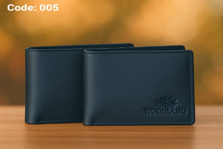 Woodland Premium Genuine Cow Leather Men’s Slim Bifold Wallet – 13 Card Slots & Secure Money Compartment